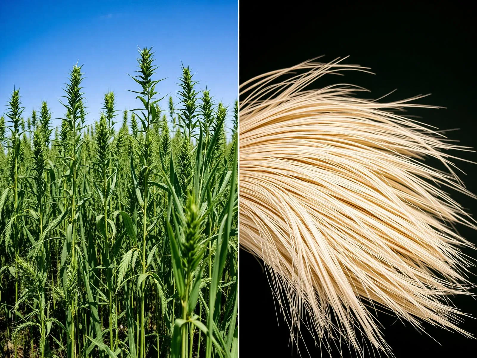 Industrial hemp fiber